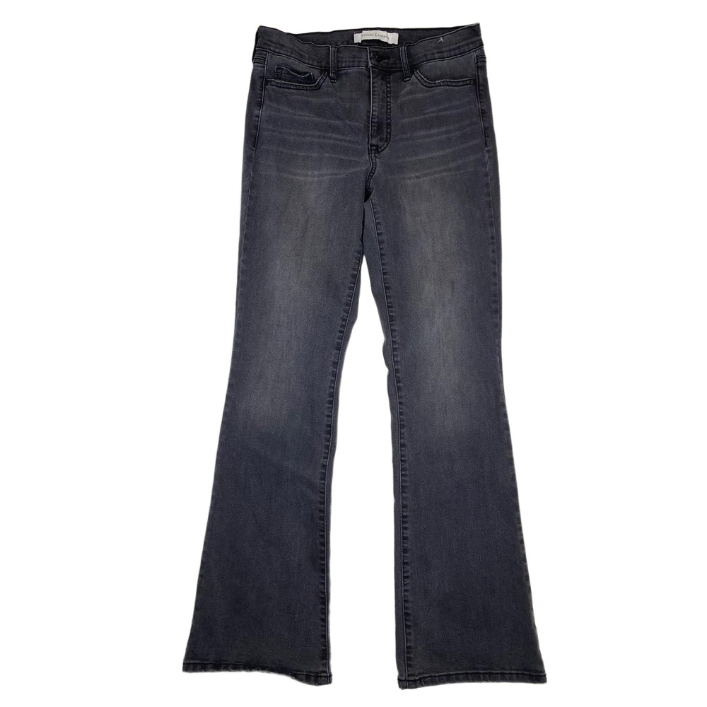 Vintage American  Bootcut‎ Jeans Womens 4 Black Retro Streetwear Western Cowgirl
